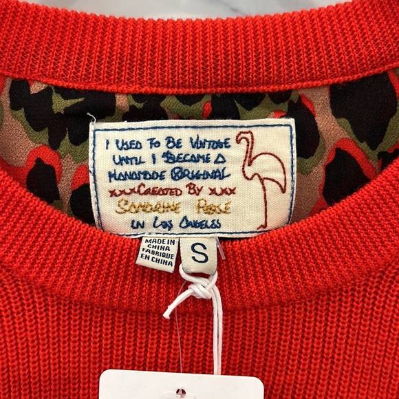 Sandrine Rose x Free People - Sweater Blouse - Size Small - Picture 4 of 7